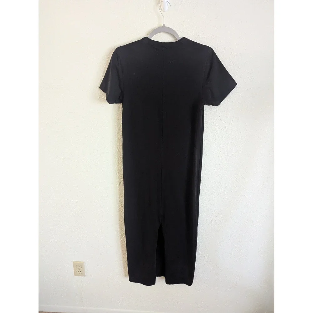Soldout NYC Perfect Tee Dress size XS Black Maxi Minimalist Capsule - Picture 4 of 5